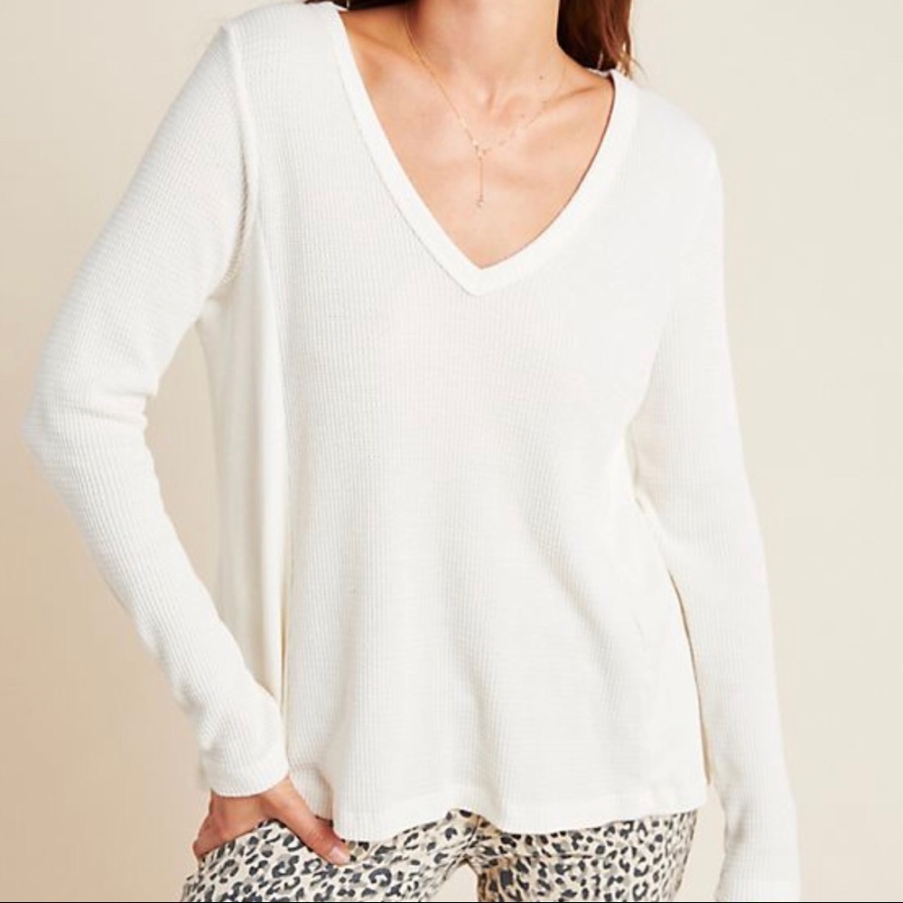 NWT Anthropologie T.la Vicky Waffle Thermal